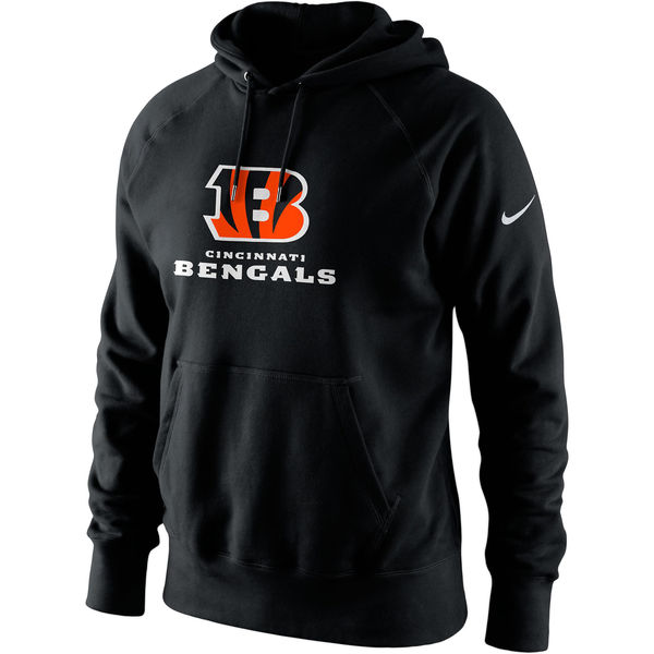 Men Cincinnati Bengals Nike Lockup Pullover Hoodie Black